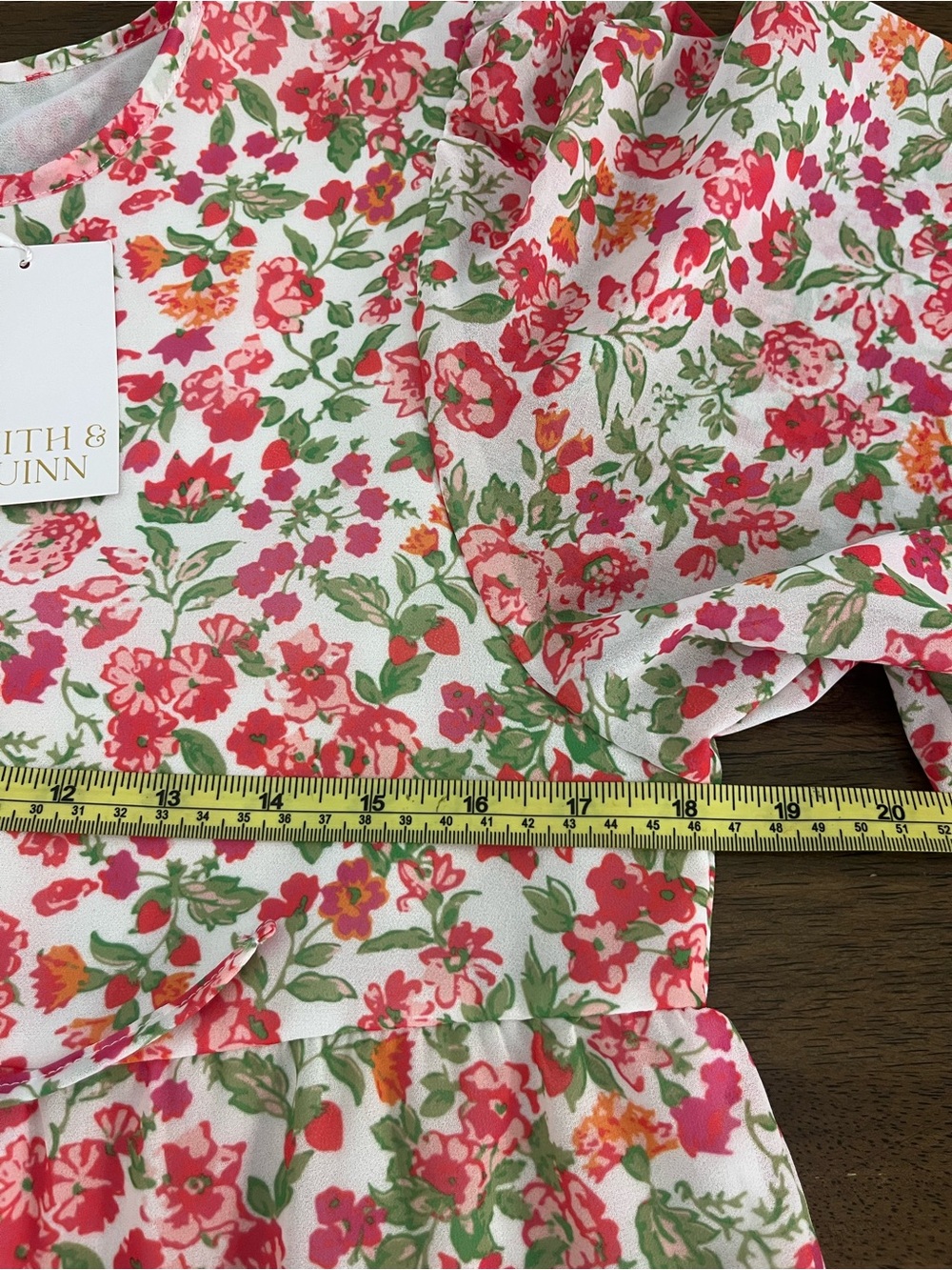 Smith and Quinn Florence Dress Field Flowers Mini Dress pink green Medium NWT - Picture 8 of 10